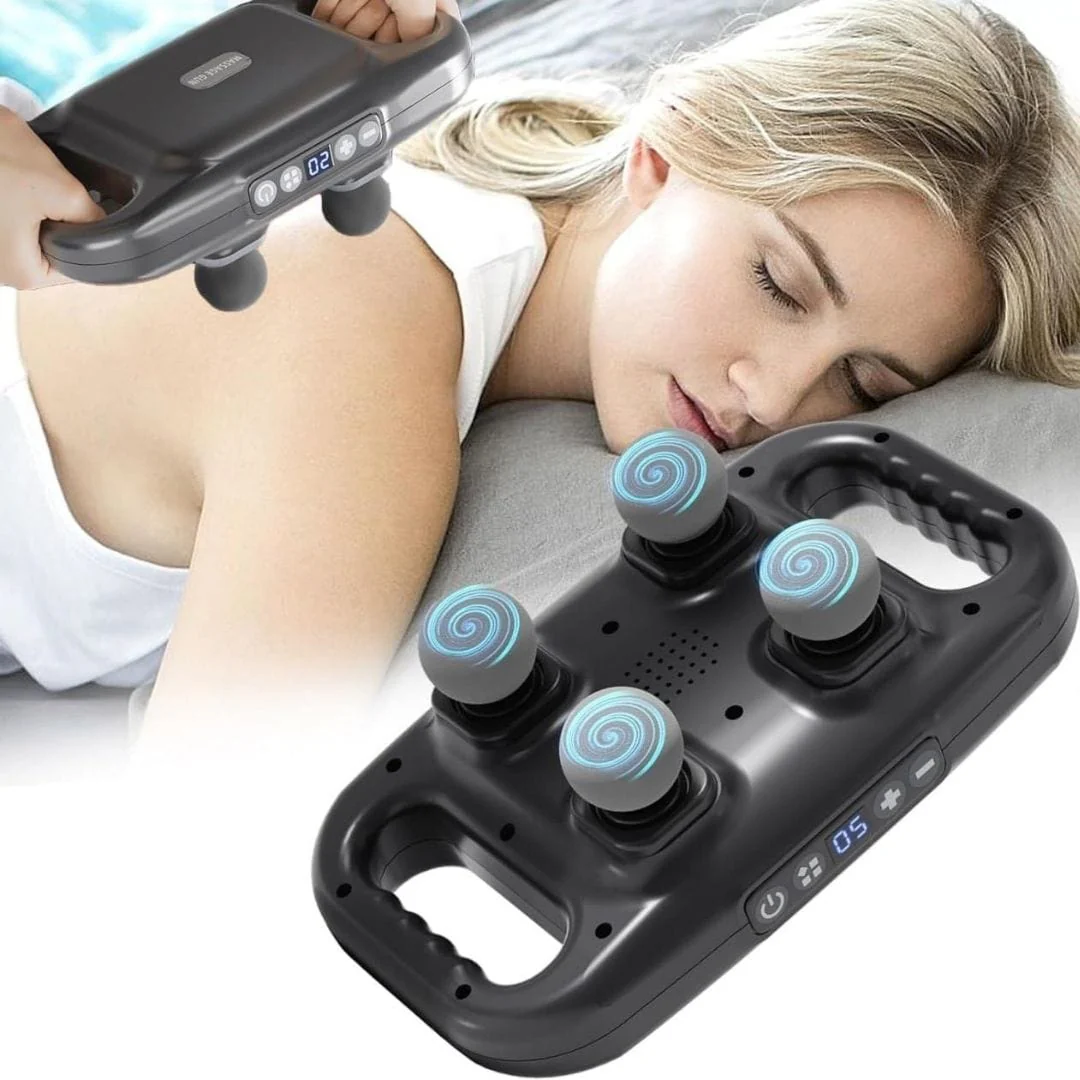 4 Heads Rechargeable Massage Gun